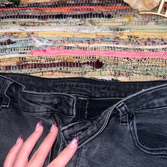 Dark Gray, American Eagle Outfitters Jeans. Size 16 only worn twice. - Picture 2 of 3
